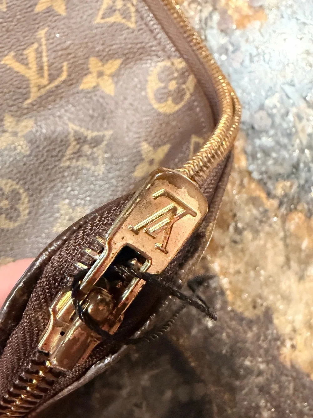 Louis Vuitton Brown Monogram Canvas Zip Document Holder